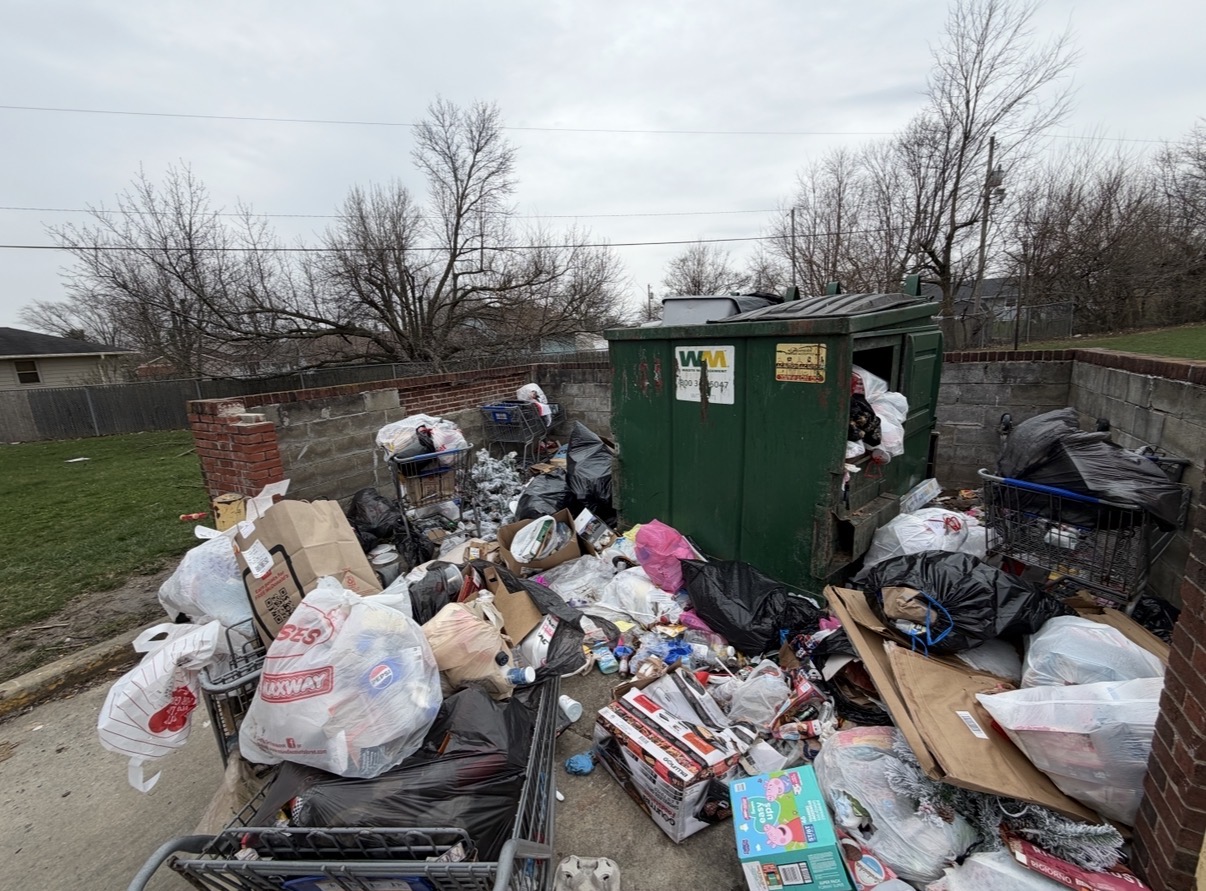 Garage cleanout before and after in Dayton, Ohio